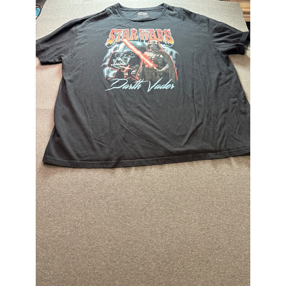 Star Wars Darth Vader Graphic T-Shirt Mens 2XL Black Mad Engine Cotton Tee